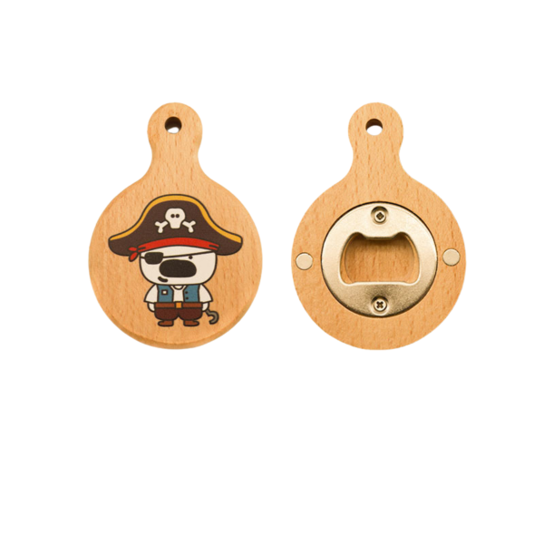 ที่เปิดขวดไม้ลายการ์ตูน พร้อมเชือกแขวน - Image 8
