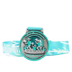 ลาดใหญ่ หมื่นแสน FUNRUN เหรียญรางวัลซิงค์อัลลอยโลหะ สีชุบรมดำ